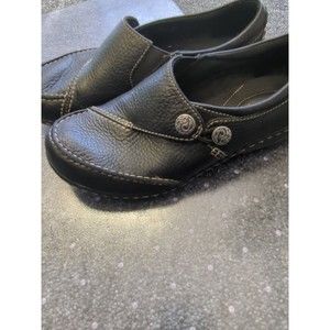 CLARK'S WOMEN'S LEATHER ASHLAND LANE Q SLIP ON LOAFER SZ 6